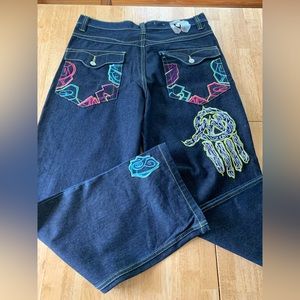 Miskeen Originals Vintage Baggy Y2K Style Jeans - Size 36